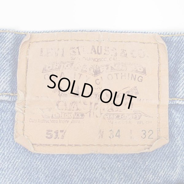 画像3: 90's Levi's 517 ブーツカットデニムパンツ "MADE IN USA / W34 L32" (3)