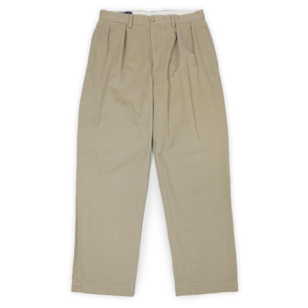 画像1: 00's Polo Ralph Lauren 2タック チノトラウザー "ANDREW PANT / W33 L32" (1)