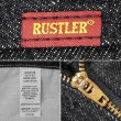 画像3: 00's RUSTLER 先染めブラックデニムパンツ "W36 L32" (3)