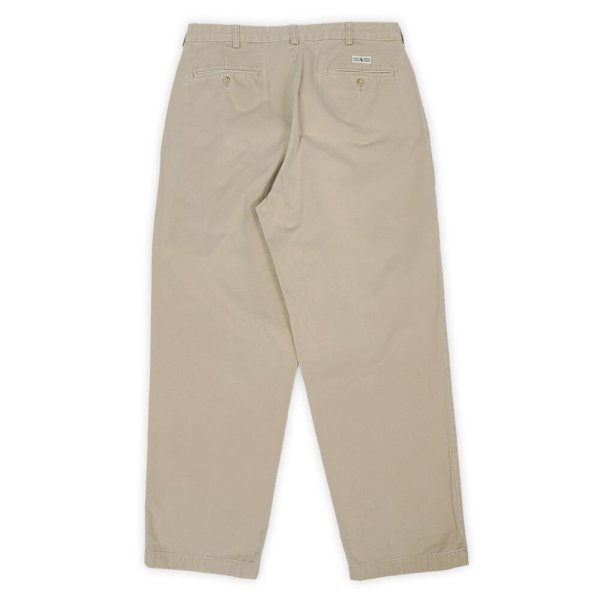 画像2: 90's Polo Ralph Lauren 2タック チノトラウザー “BEIGE / ANDREW PANT” (2)