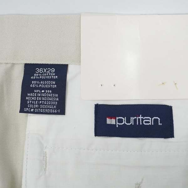画像3: 00's Puritan 2タック チノトラウザー "DEADSTOCK / W36 L29" (3)
