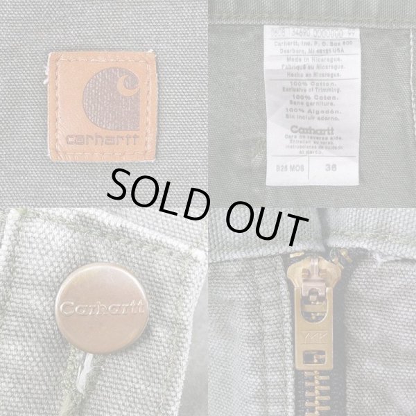 画像3: 00's Carhartt ダックペインターショーツ "OLIVE" (3)