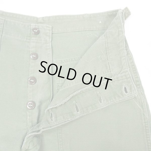 画像4: 50's US.ARMY コットンサテン カットオフ ベイカーショーツ "初期型 / W32相当" (4)