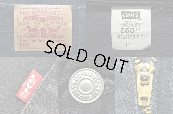 画像3: 90's Levi's 550 ブラックデニムショーツ (3)