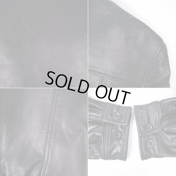 画像5: 90's CHAPS Ralah Lauren レザー スウィングトップ (5)