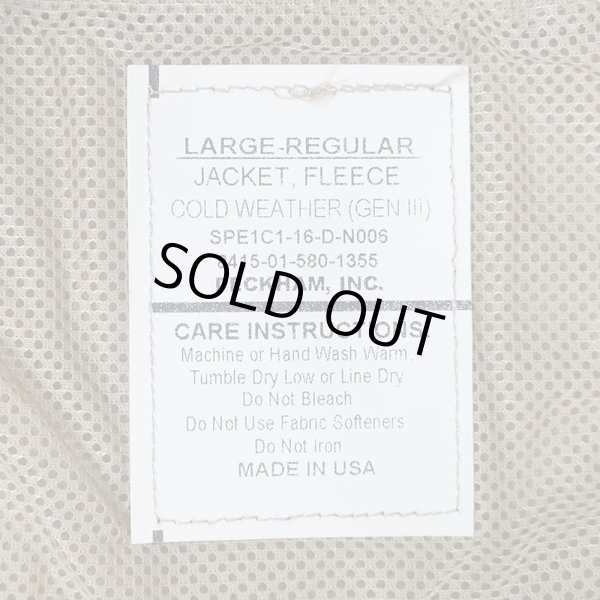 画像3: US.Armed Forces ECWCS GEN3 LEVEL3 POLARTEC フリースジャケット “COYOTE BROWN / DEADSTOCK / LARGE-REGULAR” (3)