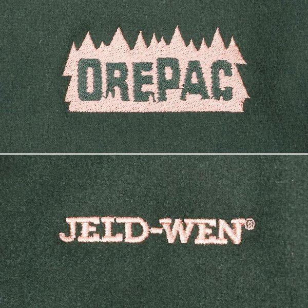 画像3: 00's BURK'S BAY スウェード切り替え ウールスタジャン "企業ロゴ刺繍" (3)