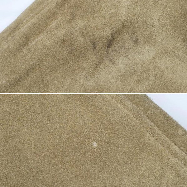 画像4: 00's BURK'S BAY スウェード切り替え ウールスタジャン "企業ロゴ刺繍" (4)