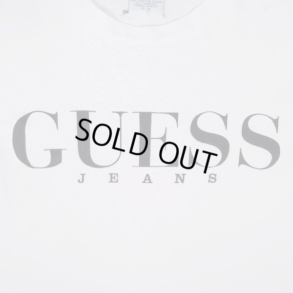 画像2: 90's GUESS ロゴプリントTシャツ (2)