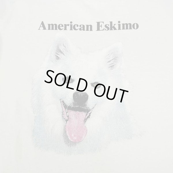画像2: 90's Fruit of the loom ドッグプリントTシャツ "American Eskimo / MADE IN USA" (2)