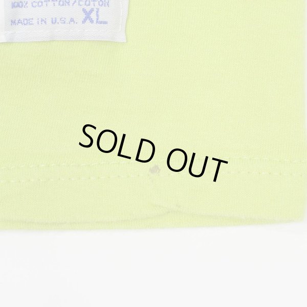 画像5: 90's RUSSELL ポケットTシャツ "MADE IN USA / LIME GREEN" (5)