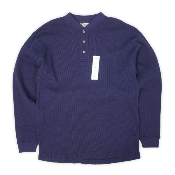 画像1: 00's NORTH EAST TERRITORY ヘンリーネック サーマルカットソー "DEADSTOCK" (1)