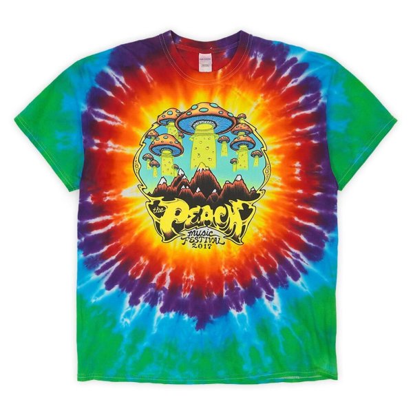 画像1: the PEACH Music Festival 2017 タイダイTシャツ (1)