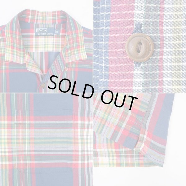 画像4: 90's Polo Ralph Lauren オープンカラーシャツ (4)