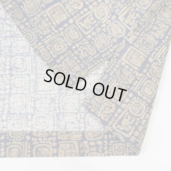 画像4: 00's L.L.Bean S/S 総柄 オープンカラーシャツ "NAVY BASE" (4)