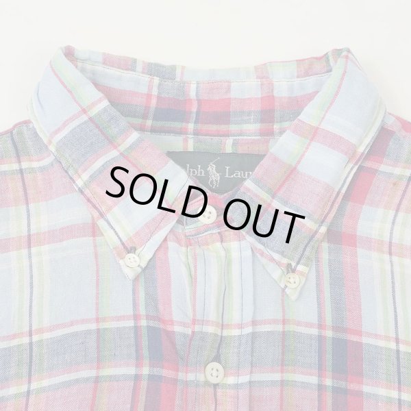 画像3: 00's Polo Ralph Lauren ボタンダウンシャツ "LINEN / CUSTOM FIT" (3)