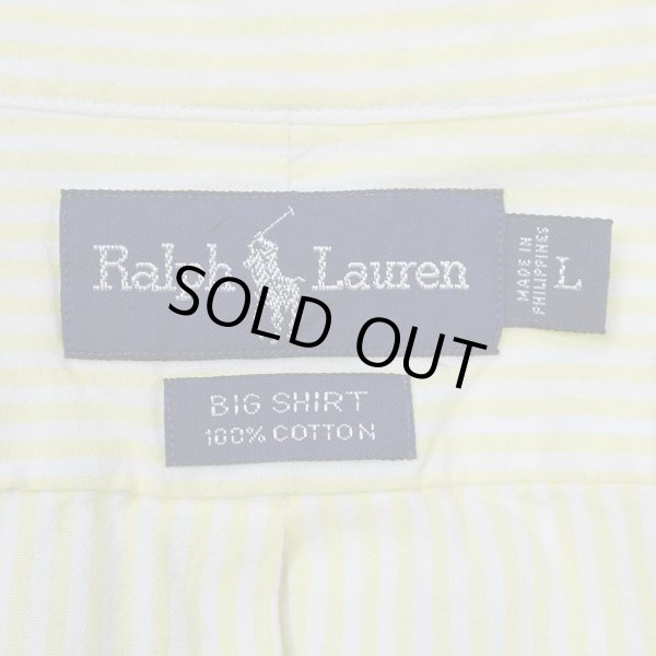 画像2: 90's Polo Ralph Lauren S/S ボタンダウンシャツ "BIG SHIRT" (2)