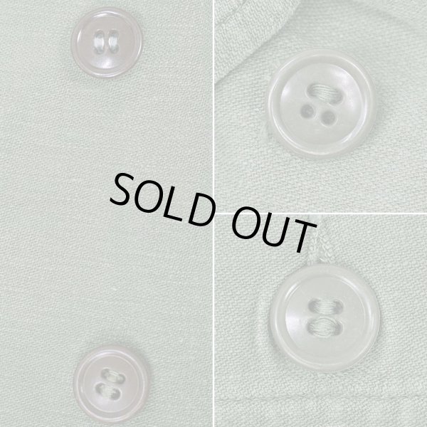 画像4: Early 60's US.ARMY コットンサテン ユーティリティーシャツ "1st 後期" (4)