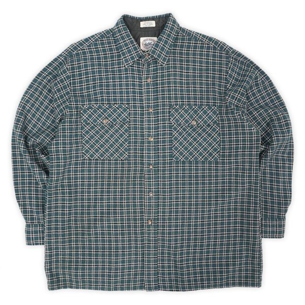 画像1: 90-00's BAY AREA TRADERS フランネル ボックスシャツ (1)