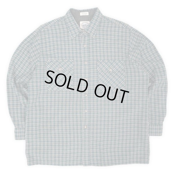 画像1: 90-00's BAY AREA TRADERS フランネル ボックスシャツ (1)