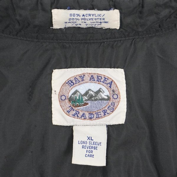 画像2: 90-00's BAY AREA TRADERS フランネル ボックスシャツ (2)