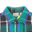 画像3: 90's FIVE BROTHER ヘビーネルシャツ "Green×Black Plaid" (3)