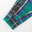 画像4: 90's FIVE BROTHER ヘビーネルシャツ "Green×Black Plaid" (4)