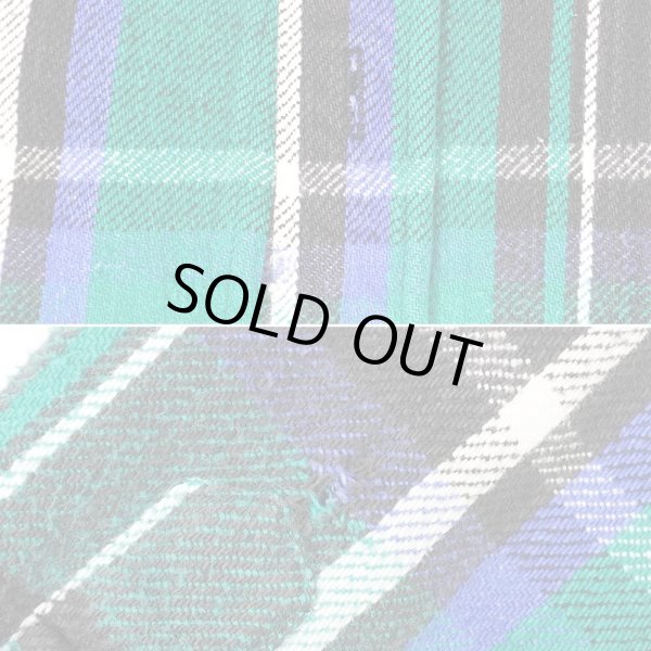 画像5: 90's FIVE BROTHER ヘビーネルシャツ "Green×Black Plaid" (5)
