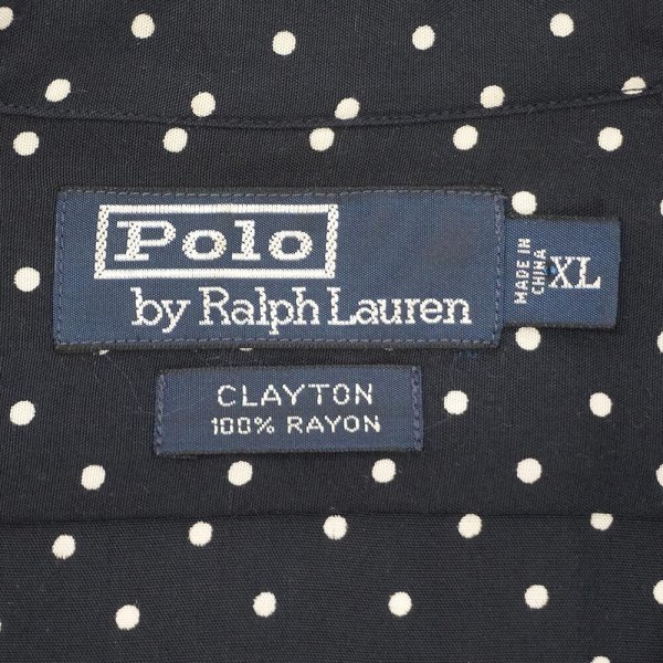画像2: 90's Polo Ralph Lauren S/S オープンカラー レーヨンシャツ "CLAYTON" (2)