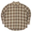 画像1: 00's Arrow フランネル ボタンダウンシャツ "Brown Ombre Plaid" (1)