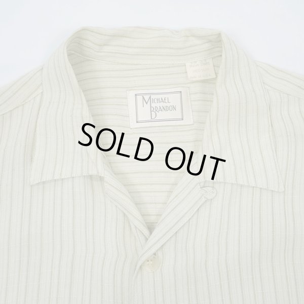 画像3: 80-90's MICHAEL BRANDON S/S レーヨンオープンカラーシャツ "MADE IN USA" (3)