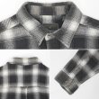 画像3: 00's Field & Stream ヘビーネルシャツ "Black Ombre Plaid" (3)
