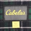 画像2: 00's Cabela's ヘビーネルシャツ "Green×Black Plaid" (2)