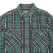画像3: 00's Cabela's ヘビーネルシャツ "Green×Black Plaid" (3)
