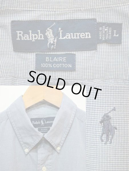 画像3: 90's POLO Ralph Lauren S/S ボタンダウンシャツ “ピンチェック柄” (3)