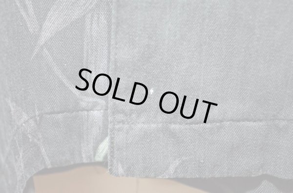 画像5: 90's Weekender S/S 総柄 オープンカラーシャツ ブラックベース “ヘリンボーン織り / シルク素材” (5)