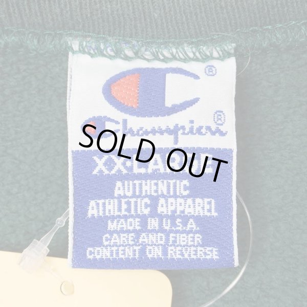 画像2: 90's Champion スプリクトロゴ刺繍 スウェット "MADE IN USA" (2)