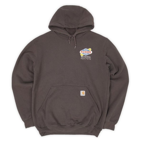 画像1: 00's Carhartt スウェットパーカー "企業ロゴ刺繍" (1)