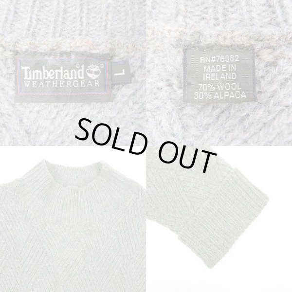 画像3: 90's Timberland ハイネック ウールニット "MADE IN IRELAND" (3)