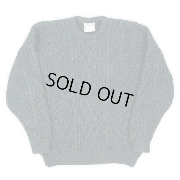 画像1: 80's Connemara Knitwear カラーネップ柄 フィッシャーマンセーター "MADE IN IRELAND" (1)
