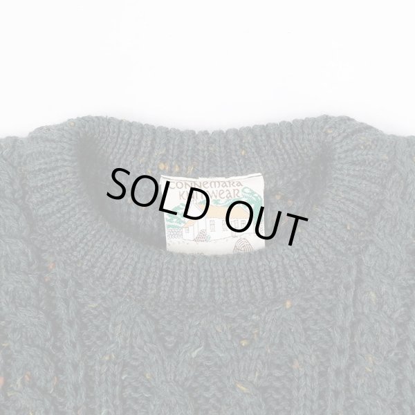 画像4: 80's Connemara Knitwear カラーネップ柄 フィッシャーマンセーター "MADE IN IRELAND" (4)