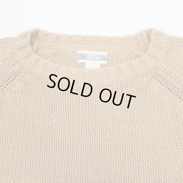 画像3: 00's OLD GAP コットンニット “BROWN” (3)