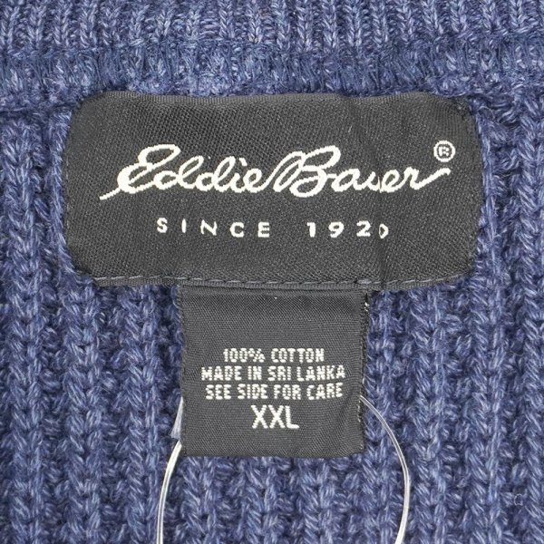画像2: 00's Eddie Bauer コットンジープニット (2)