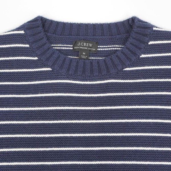 画像3: 00's J.CREW ボーダー柄 コットンニット (3)