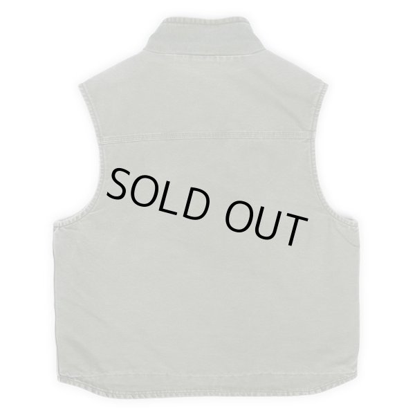 画像2: 00's Carhartt フリースライナー ダックベスト (2)