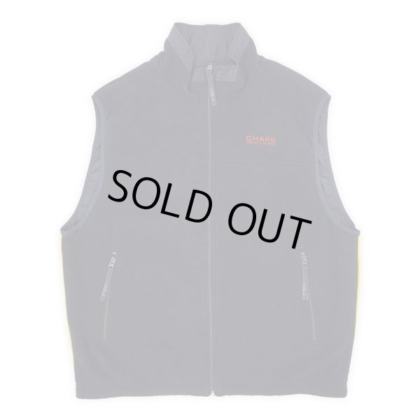 画像1: 90-00's CHAPS RALPH LAUREN フリース×ナイロン リバーシブルベスト (1)