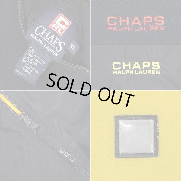 画像4: 90-00's CHAPS RALPH LAUREN フリース×ナイロン リバーシブルベスト (4)