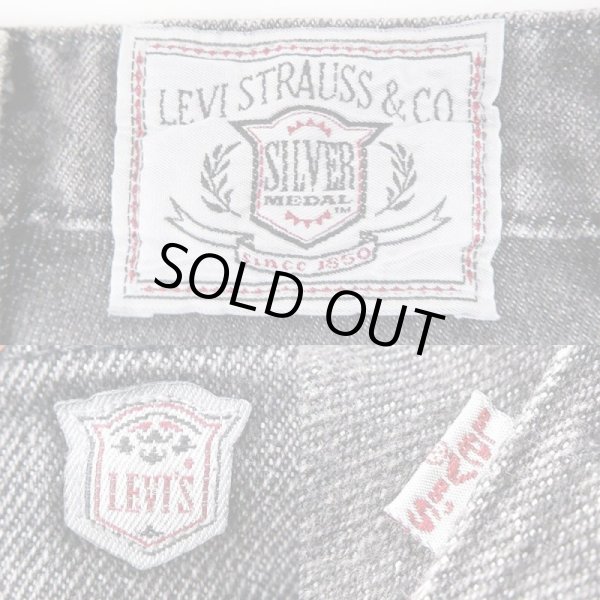 画像4: 90's Levi's SILVER MEDAL ストレッチ ブラックデニムパンツ "MADE IN USA" (4)