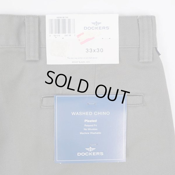 画像4: 00's DOCKERS 2タック チノトラウザー "DEADSTOCK / W33 L30" (4)
