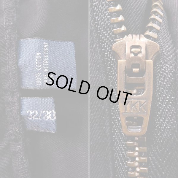 画像5: 90's Polo Ralph Lauren ノータック チノトラウザー "PROSPECT PANT / BLACK / W32 L30" (5)